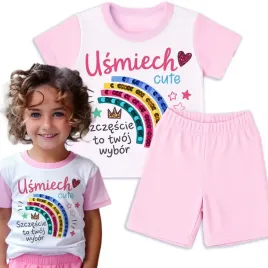 pizama-rozowa-dziecieca-krotka-or-usmiech-cute-wyprawka-do-przedszkola-122cm