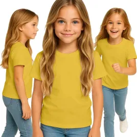 koszulka-dziecieca-t-shirt-dla-chlopca-dziewczynki-zolta-122-128