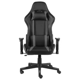 vidaxl-obrotowy-fotel-gamingowy-szary-pvc