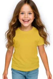 koszulka-dziecieca-t-shirt-dla-chlopca-dziewczynki-zolta-110-116