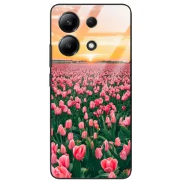 etui-do-xiaomi-redmi-note-13-4g-glass-kwiaty-wiosna-spring-kobiece-mix-wz