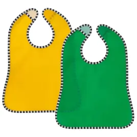ikea-gronfink-sliniak-zielony-zolty-fartuszek-sliniaczek-2-szt