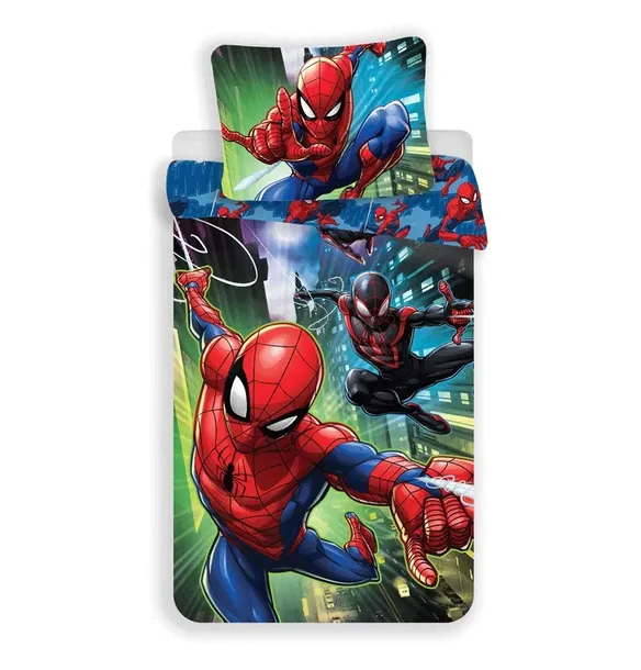 POŚCIEL BAWEŁNIANA 140x200 SPIDERMAN SPAJDERMAN DZIECIĘCA MŁODZIEŻOWA