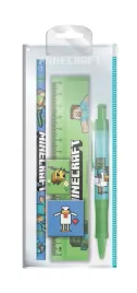 przybory-szkolne-do-szkoly-w-saszetce-minecraft-dlugopis-olowek-linijka