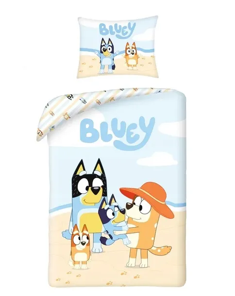 POŚCIEL BLUEY 140x200 BAWEŁNIANA DZIECIĘCA DLA DZIECKA BINGO