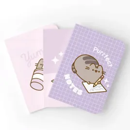 zestaw-3-zeszytow-zeszyt-pusheen-a5-miekka-okladka-64-strony-w-linie-kropki