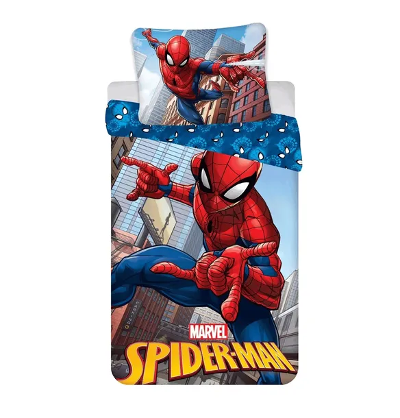 SPIDERMAN SPAJDERMAN POŚCIEL BAWEŁNIANA 140x200 DO POKOJU DZIECIĘCEGO