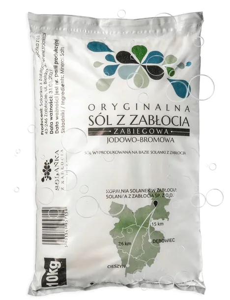 SÓL ZABIEGOWA JODOWO-BROMOWA Z ZABŁOCIA 10KG NATURALNA