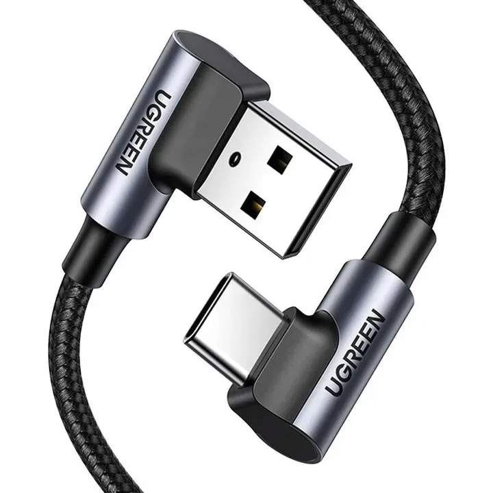 kabel-usb-do-usb-c-katowy-ugreen-us176-3a-czarny-1m-stan-nowy