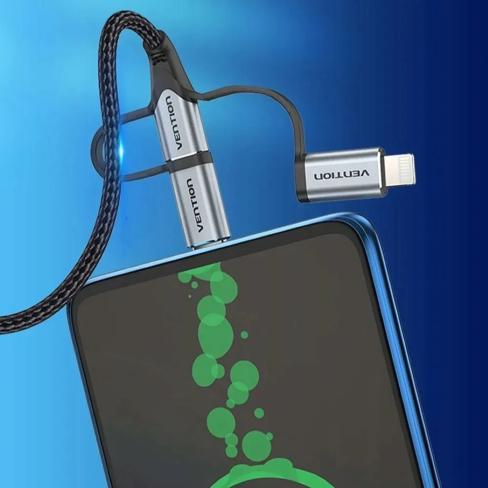 kabel-3w1-vention-usb-a-microusb-usb-c-lightning-1m