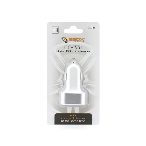 sbox-ladowarka-samochodowa-cc-331-3xusb-31a-biala-przewod-w-zestawie-nie