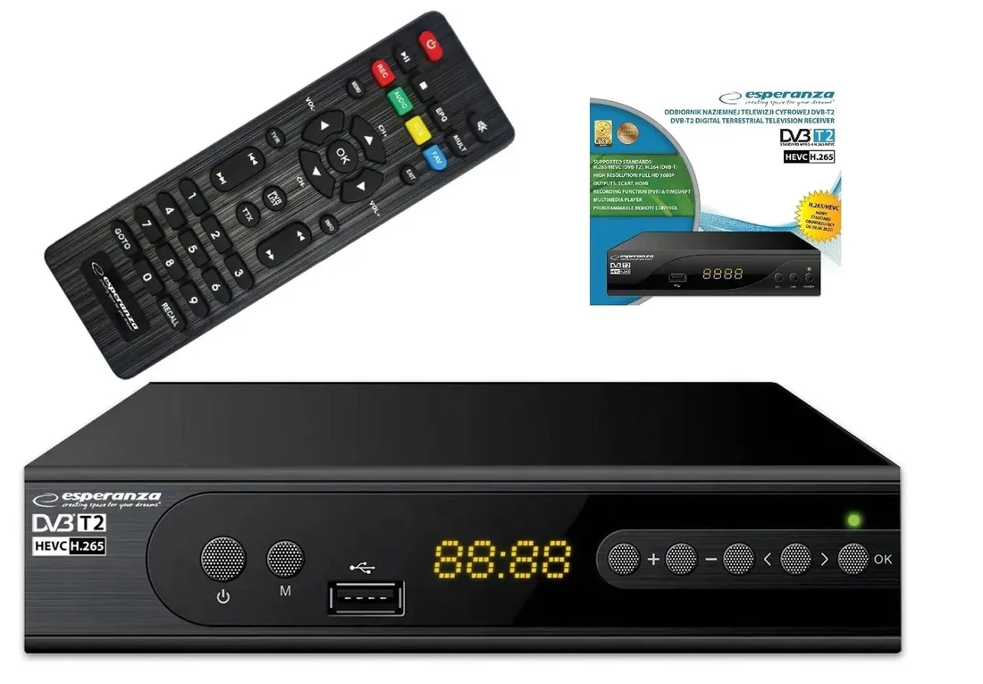tuner-dekoder-dvb-t2-hevc-h-265-esperanza-ev106r-stan-nowy