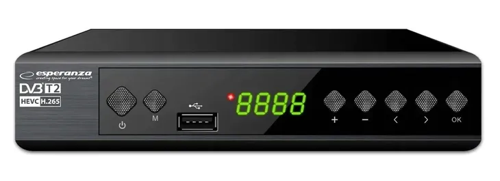 tuner-dekoder-dvb-t2-hevc-h-265-esperanza-ev111p-rodzaj-tunera-dvb-t2