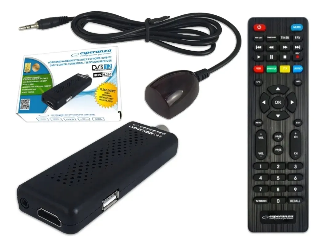 tuner-dekoder-dvb-t2-hevc-h-265-esperanza-ev109r-stan-nowy