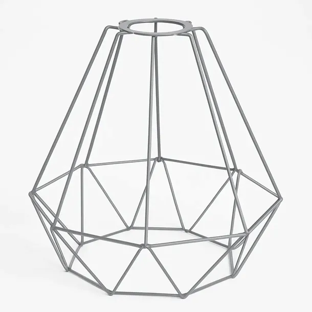 klosz-druciany-e27-diament-szary