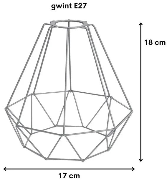 klosz-druciany-e27-diament-szary-kolor-szary