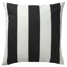 ikea-slanhostmal-poszewka-dekoracyjna-czarny-bialy-wzor-w-paski-50x50-cm