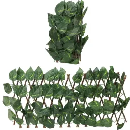 krata-oslona-na-taras-balkon-azurowa-ze-sztucznymi-liscmi-bluszcz-290x60-cm