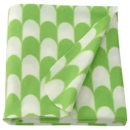 ikea-bruksvara-koc-pled-zielony-bialy-120x160-cm-poliester-na-prezent