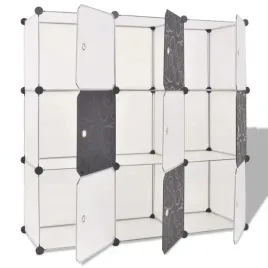 vidaxl-szafka-z-9-przegrodami-bialo-czarna