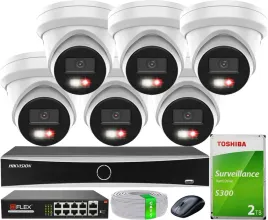 monitoring-ip-hikvision-6-kamer-ds-2cd2363g2-li2u-6mpx-acusense-led-2tb
