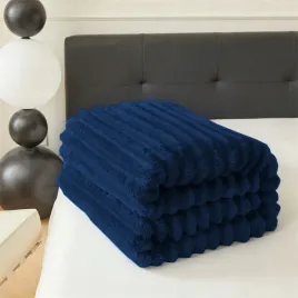gruby-prazek-koc-3d-160x200-cm-mikrofibra-granatowy-miekki-puszysty-narzuta