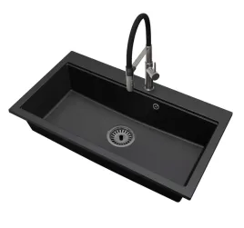 kuchenny-zlewozmywak-granitowy-jednokomorowy-elite-90-bateria-syfon-czarny