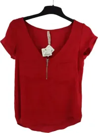 bluzka-damska-stradivarius-rozmiar-s-czerwona