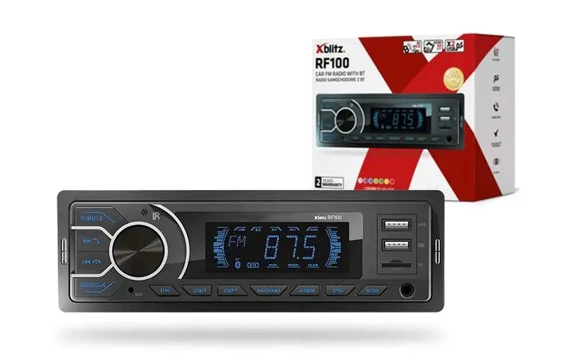 radio-samochodowe-xblitz-rf100-bt-pilot-mp3-usb-stan-nowy