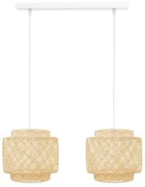 lampa-podwojna-listwa-biala-abazur-bambusowy-th36