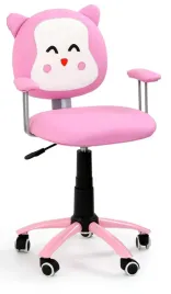 fotel-obrotowy-mlodziezowy-dla-dziecka-krzeslo-do-biurka-rozowy-kitty