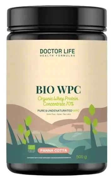 Doctor Life Organic Whey Protein BIO WPC Grass Fed Panna Cotta 500g