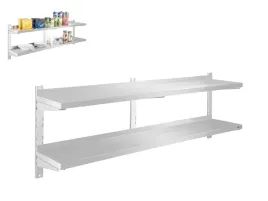 polka-wiszaca-scienna-podwojna-regulowana-na-szynach-160x30cm-inox