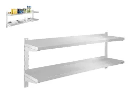 polka-wiszaca-scienna-podwojna-regulowana-na-szynach-140x30cm-inox