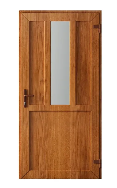 DRZWI ZEWNĘTRZNE TECHNICZNE GOSPODARCZE PCV 100X205 cm ZŁOTY DĄB PRAWE