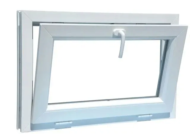 Okno białe PCV Uchylne 80x60 800x600 dwuszybowe, uchylane od góry nowe okna