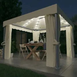 vidaxl-altana-z-zaslonami-i-sznurem-lampek-led-3x3-m-kremowa