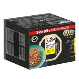 mokra-karma-dla-kota-sheba-mega-pack-drobiowy-tacka-32x85g
