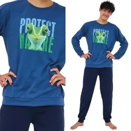 pizama-mlodziezowa-cornette-999-protekt-l-182-granatowy