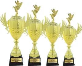 potezny-komplet-4szt-zlotych-pucharow-hodowcy-golebi-pzhgp-grawerki