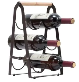 skladany-stojak-zelazny-na-wino-365x20x20cm-czarny