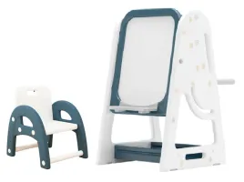 stolik-z-krzeselkiem-tablica-magnetyczna-polki-3w1-niebiesko-bialy