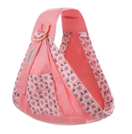 nosidelko-dla-noworodka-chusta-do-karmienia-rozowa