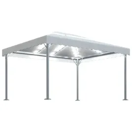 vidaxl-altana-ze-sznurem-lampek-led-400x300-cm-kremowa-aluminium