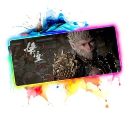 podkladka-gamingowa-pod-mysz-na-biurko-led-black-myth-wukong-wzor-5