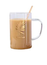 kubek-szklany-z-lyzka-pokrywka-lisc-450ml
