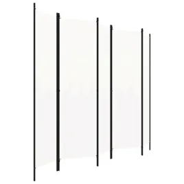 vidaxl-parawan-5-panelowy-kremowy-250-x-180-cm