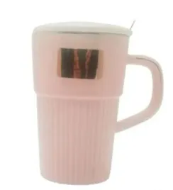 kubek-ceramiczny-z-lyzka-przykrywka-vintage-rozowy-153383