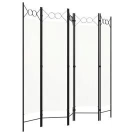 vidaxl-parawan-5-panelowy-kremowy-200-x-180-cm