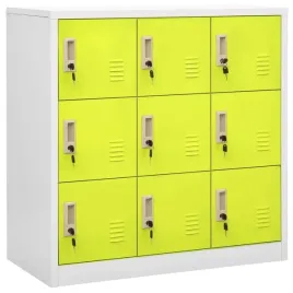 vidaxl-szafki-zamykane-5-szt-jasnoszaro-zielone-90x45x925-cm